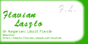 flavian laszlo business card